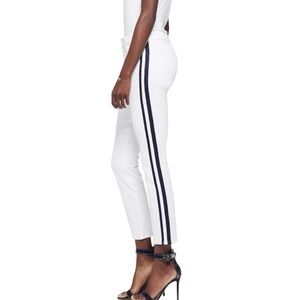 MOTHER The Looker Ankle 25 White/Blue